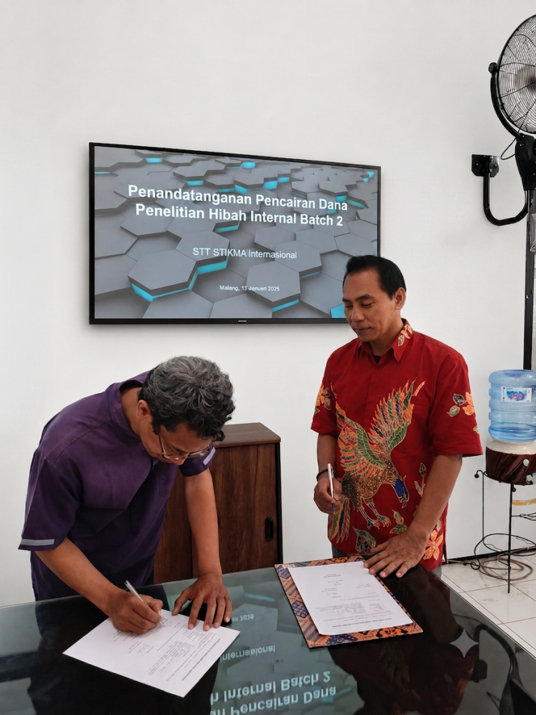 Penandatanganan Berita Acara Pencairan Dana Penelitian Hibah Internal Batch 2 Tahun 2025