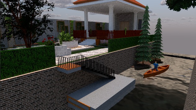 Desain Balai RW 09 Perumahan Permata Royal Garden  Ampeldento