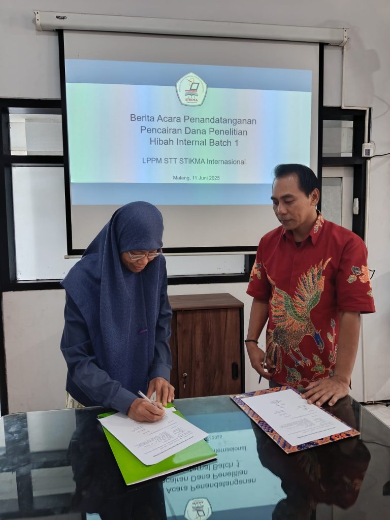 Penandatanganan Berita Acara Pencairan Dana Penelitian Hibah Internal Batch 1 Tahun 2025