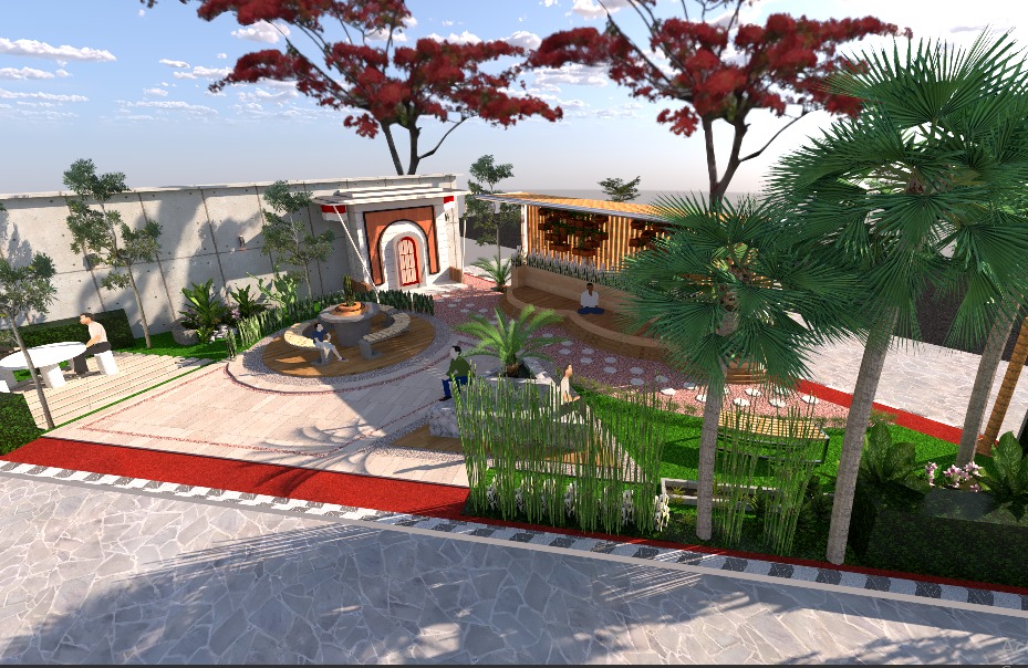 Redesain Taman Cluster 2 Perumahan Permata Royal Garden RT.02/RW.09 Bunutwetan