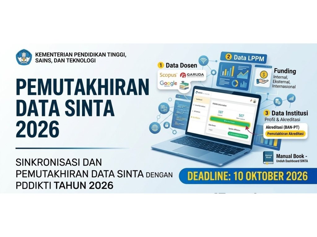 PEMUTAKHIRAN DATA KINERJA PADA SINTA TAHUN 2026