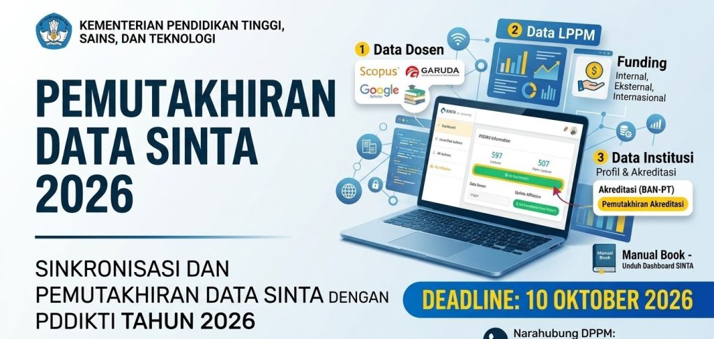 PEMUTAKHIRAN DATA KINERJA PADA SINTA TAHUN 2026